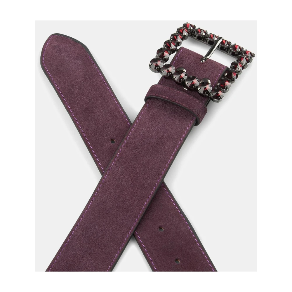 Alma en Pena Riem met vierkante gesp Purple Dames