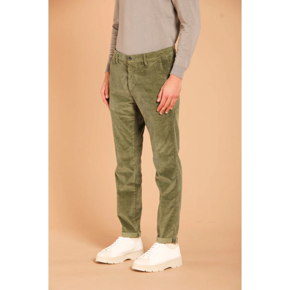 Mason's Fluwelen chino broek in Osaka-stijl Green Heren