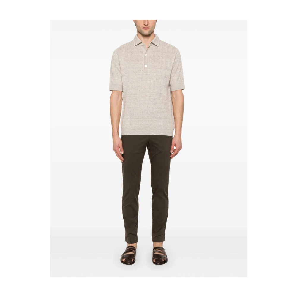 PT Torino Bruine Broek met Verborgen Sluiting Brown Heren