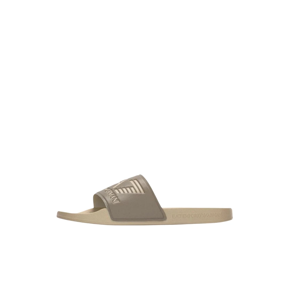 Emporio Armani Ea7 Mannelijk Beige Schoenen Heren, 40 Eu, Flip Flops & Slippers