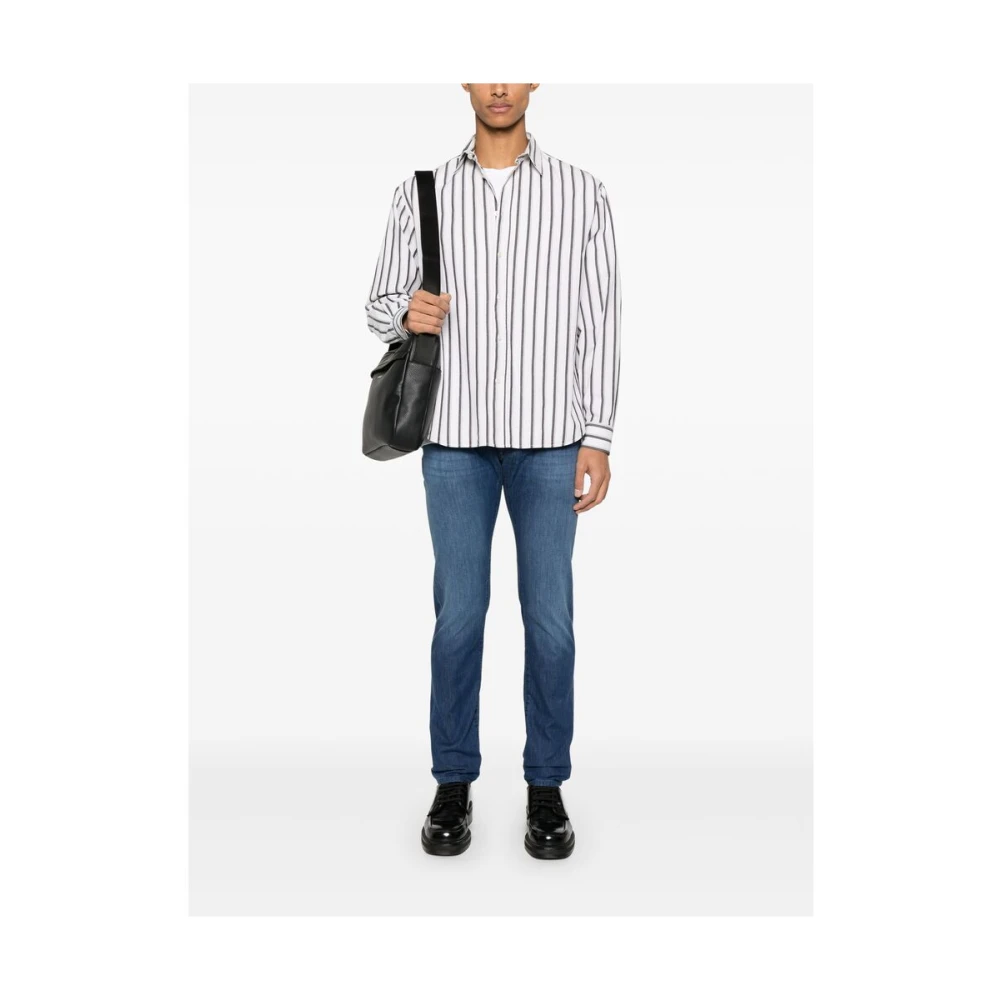 Jacob Cohën Blauwe Cerulean Klassieke Vijf Zak Jeans Blue Heren
