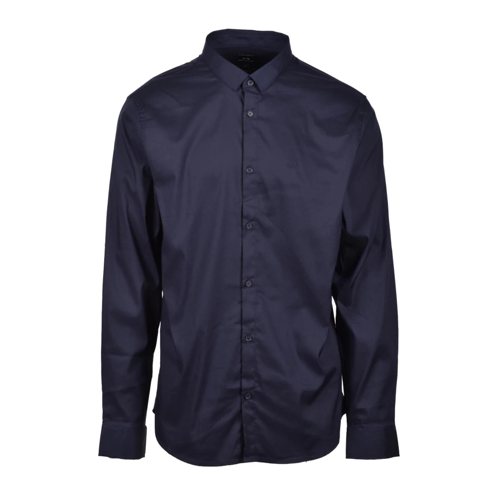 Armani Exchange Overhemd Blue Heren