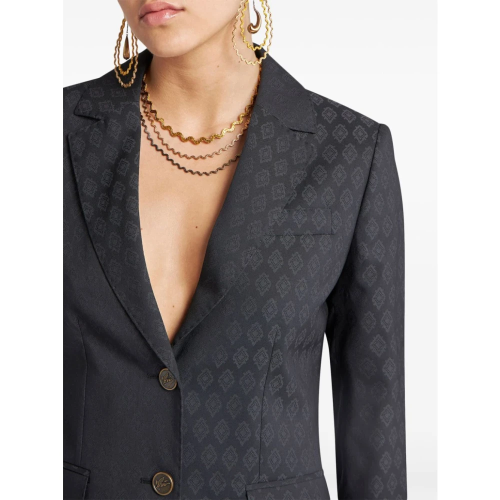 ETRO Stijlvolle Jas voor Mannen Black Dames