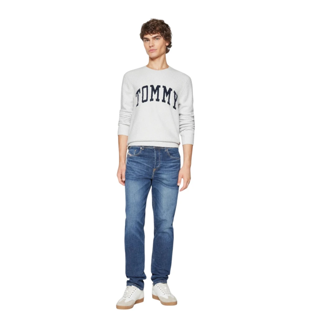 Tommy Jeans Trui met ronde hals Gray Heren