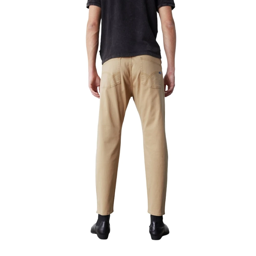 GAS Klassieke Denim Jeans met 5 Zakken Beige Heren