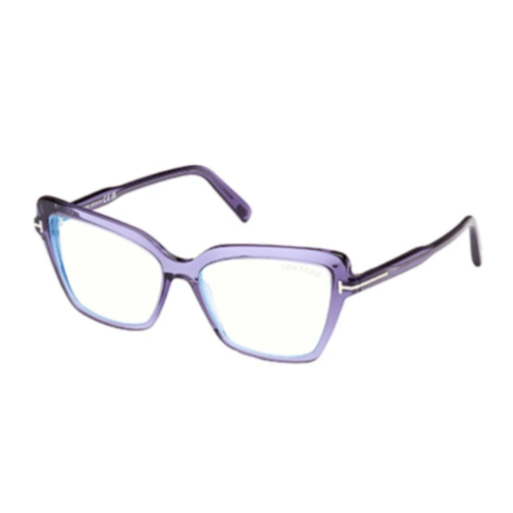 Tom Ford Stijlvolle Zwarte Zonnebril Purple Unisex