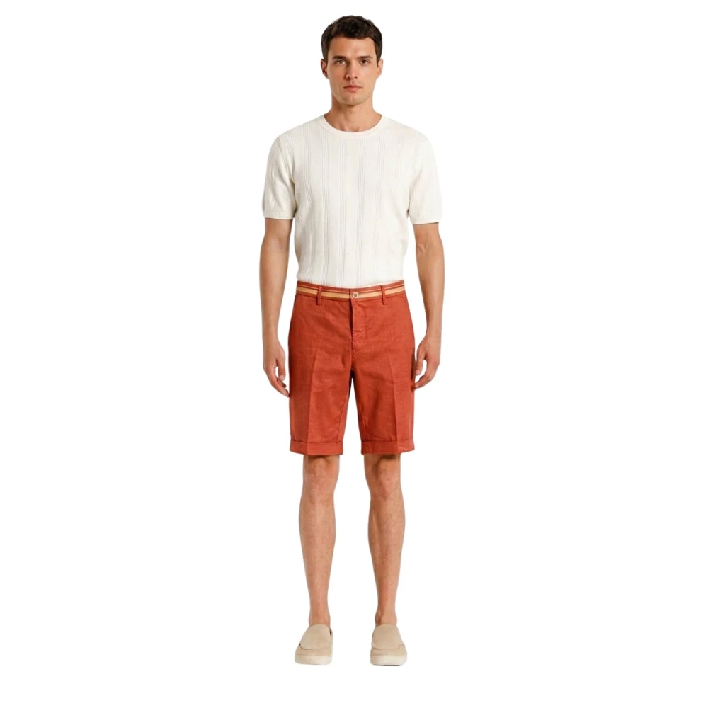 Mason's Hombre Rojo Pantalones Cortos, Talla: S