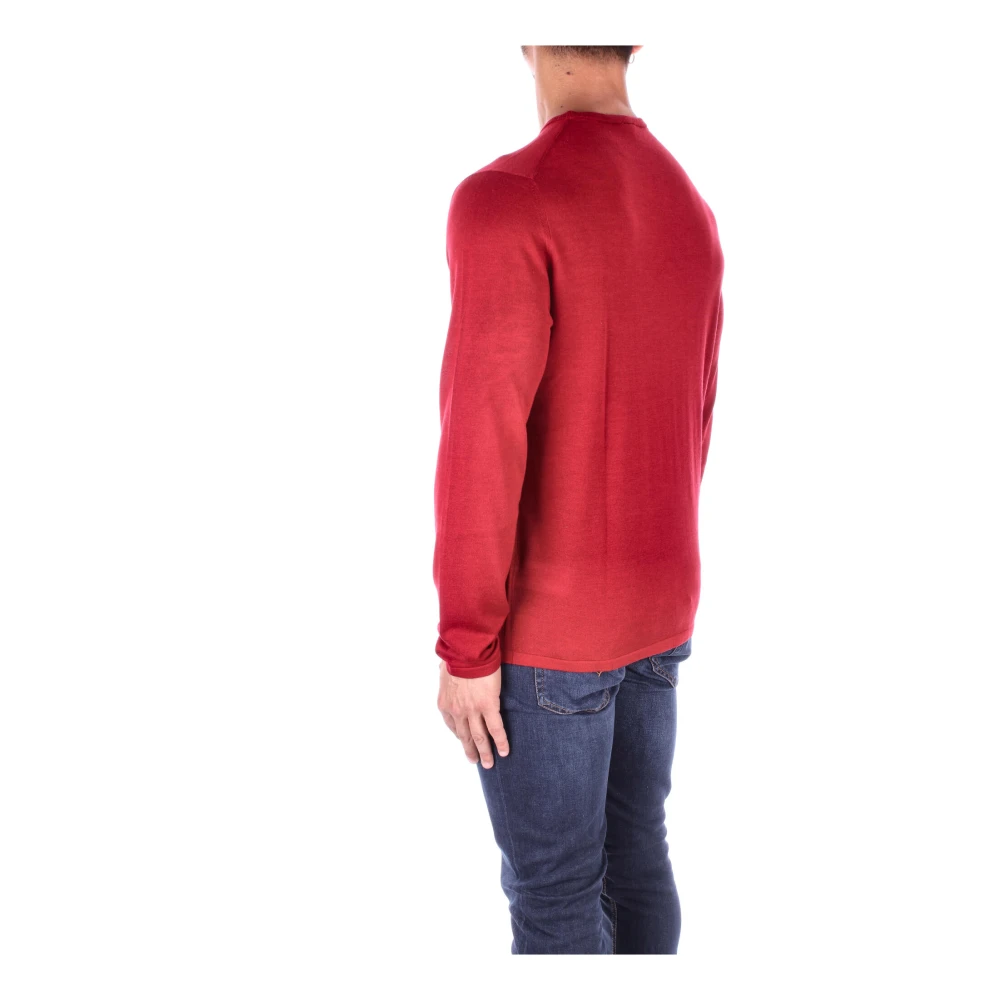 Aspesi Wollen-zijde mix pullover Red Heren