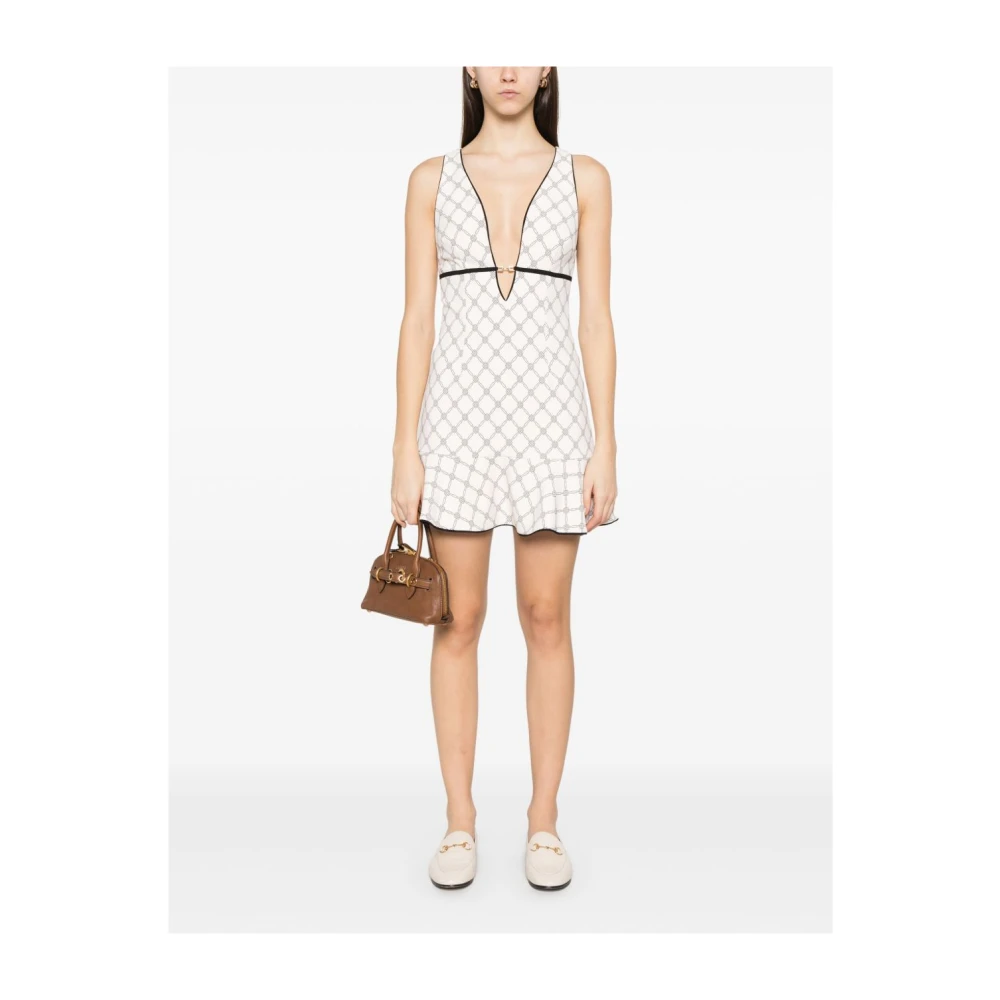 Elisabetta Franchi Stijlvolle Jurken Collectie Beige Dames