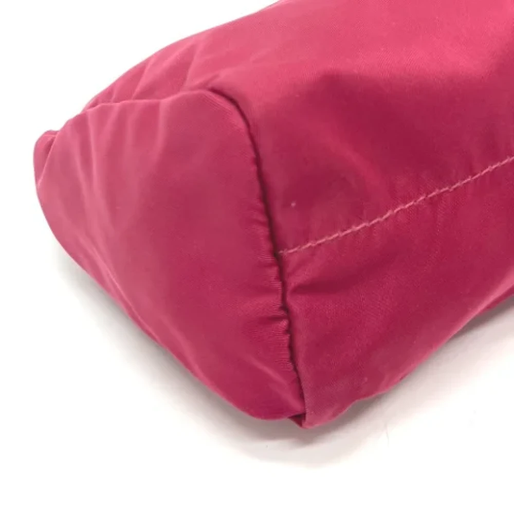 Prada Vintage Pre-owned Nylon pouches Red Dames