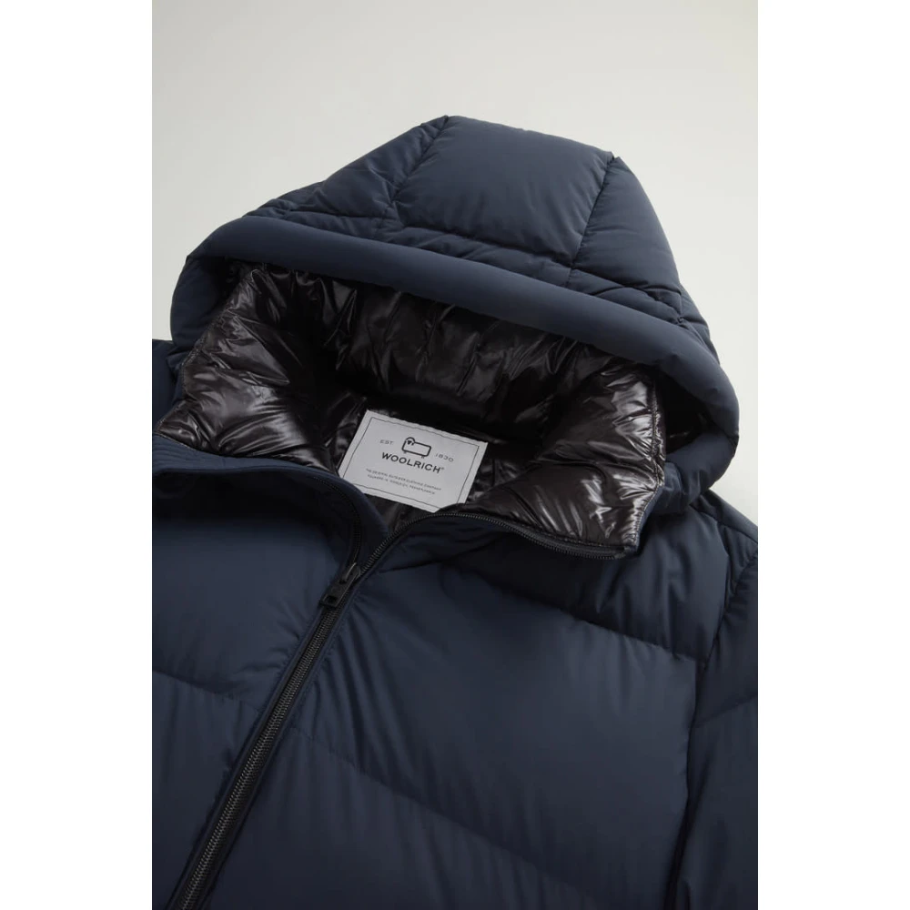 Woolrich Blauwe Donsjas Blue Heren