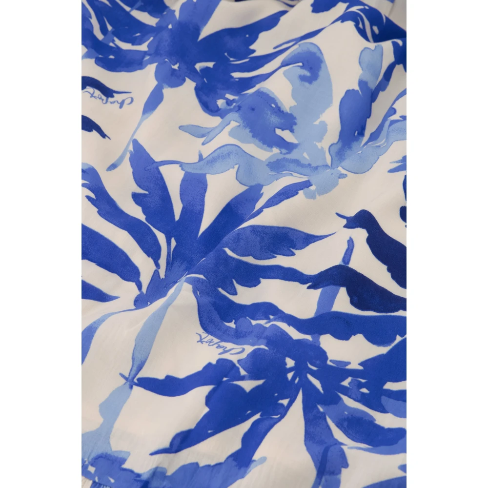 Fabienne Chapot Blauwe Vlinderjurk met Strikceintuur Multicolor Dames
