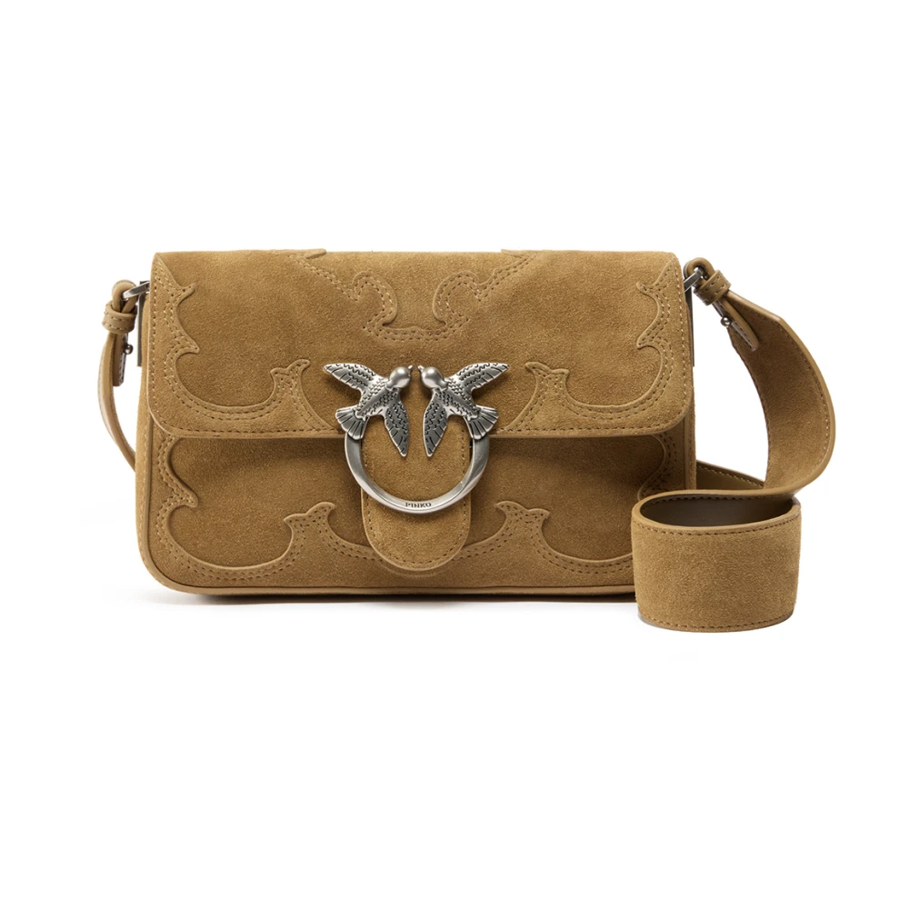 Pinko Women's Green Mini Love Bag One Slouchy - Cross Body Bags - One Size - Bags