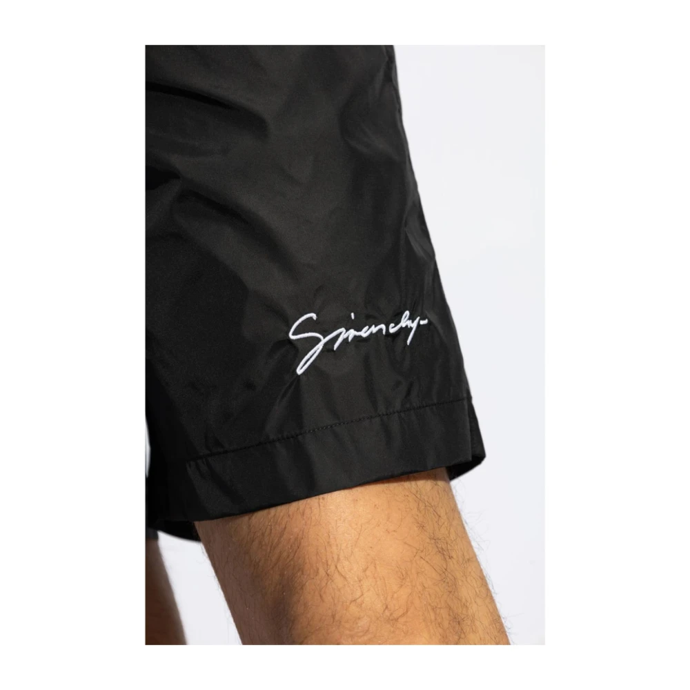 Givenchy Black Sea Zwemshorts met Elastische Tailleband Black Heren