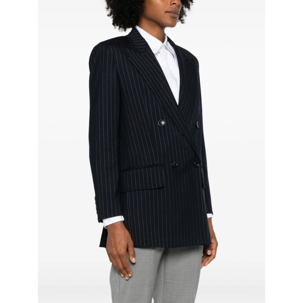 Max Mara Stijlvolle Blazers voor Een Tijdloze Look Blue Dames