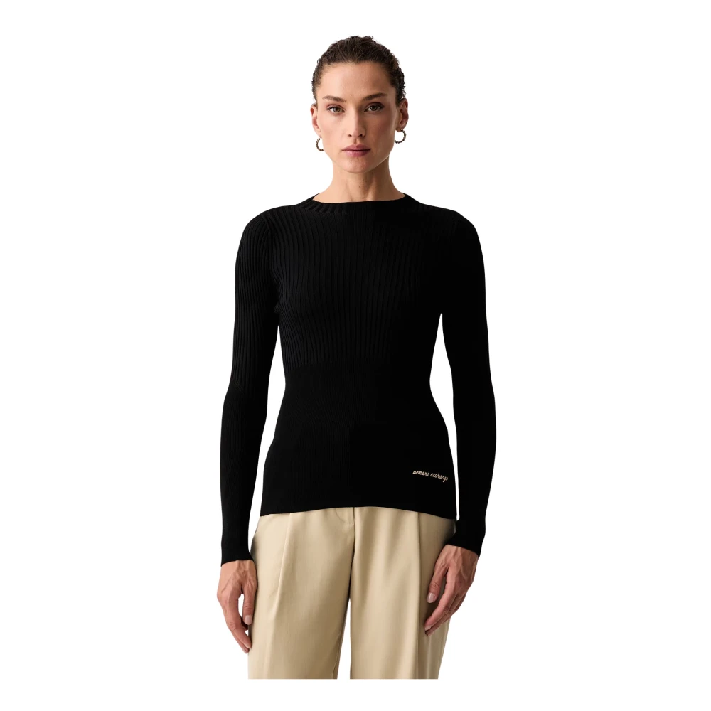 Armani Exchange Pullover Slim Fit In Maglia Di Viscosa - Immagine 2