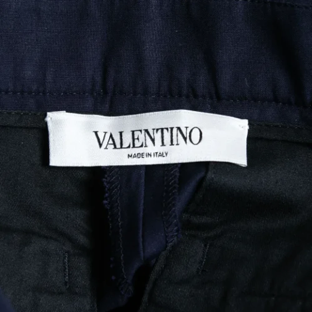 Valentino Vintage Pre-owned Cotton bottoms Blue Dames