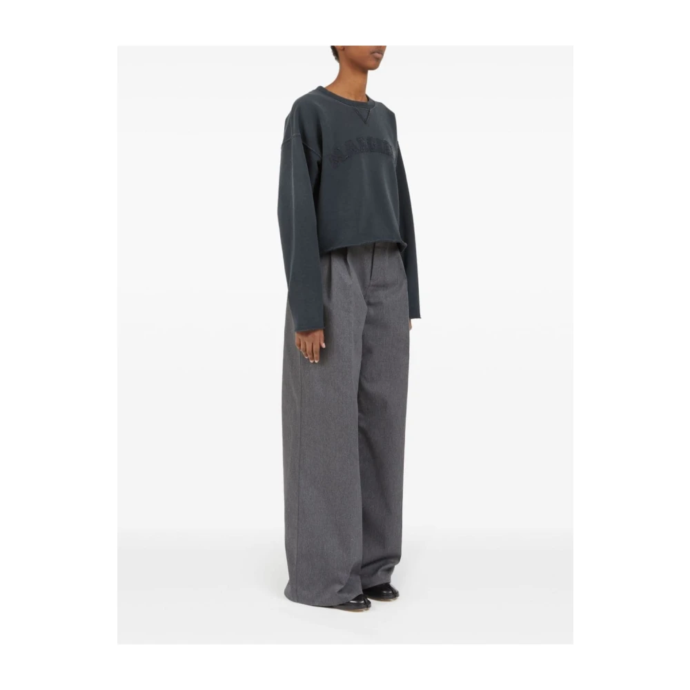 Maison Margiela Zwarte Sweatshirt voor Vrouwen Aw24 Black Dames
