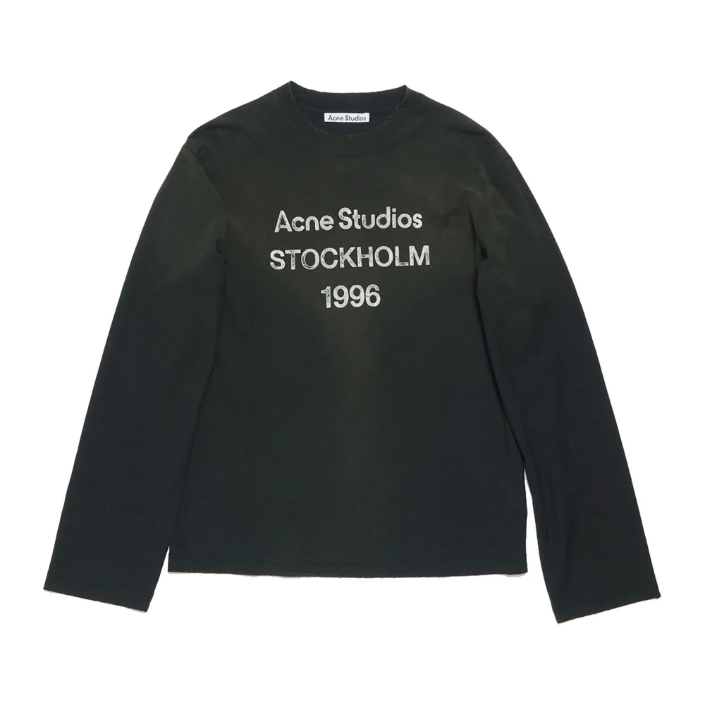 Acne Studios Casual Katoenen T-shirt in Verschillende Kleuren Black