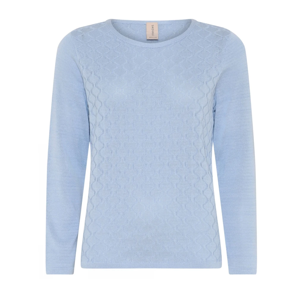 Skovhuus Vrouwelijke O-Neck Pullover Lichtblauw Blue Dames