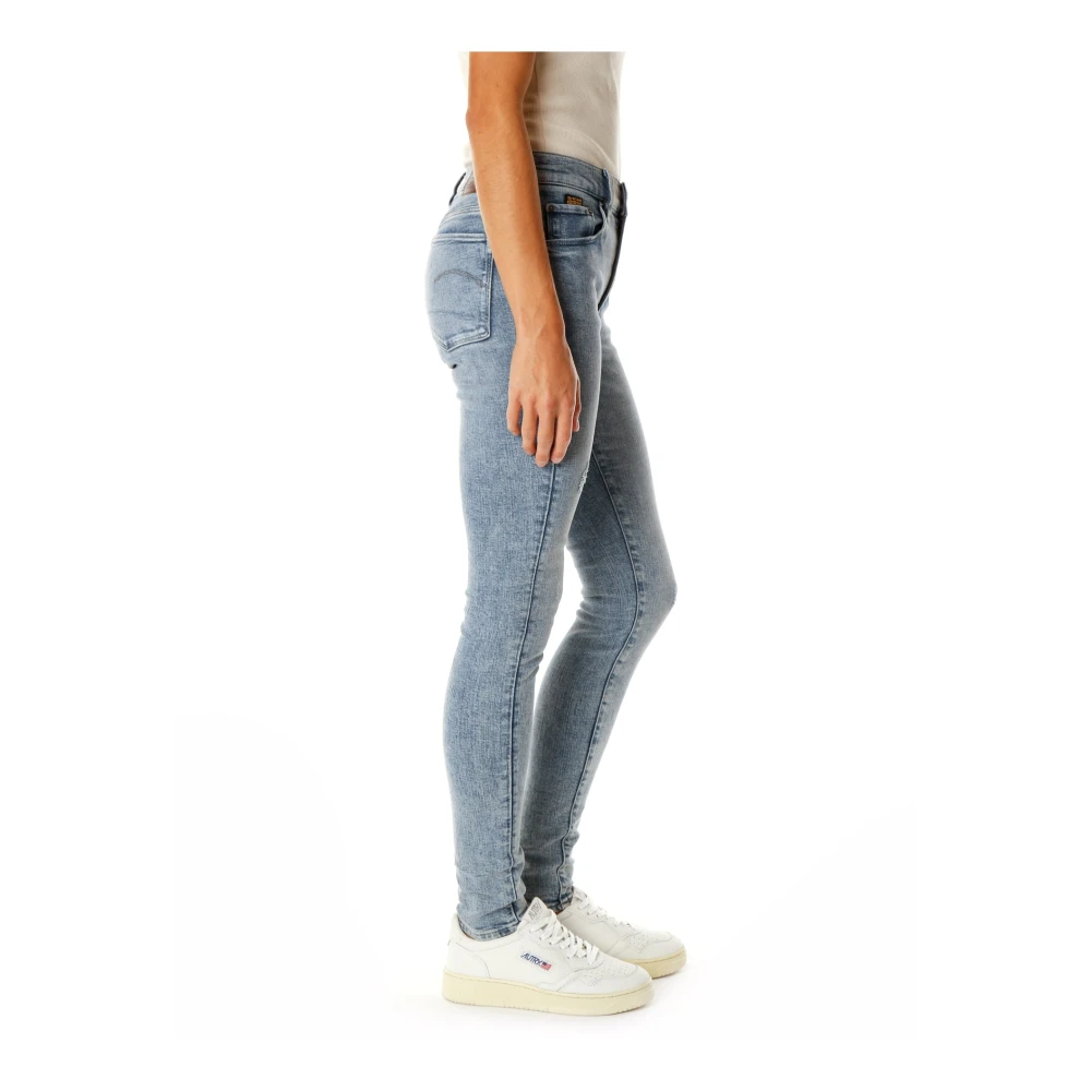 G-Star Mid Waist Skinny Fit Jeans Blue Dames