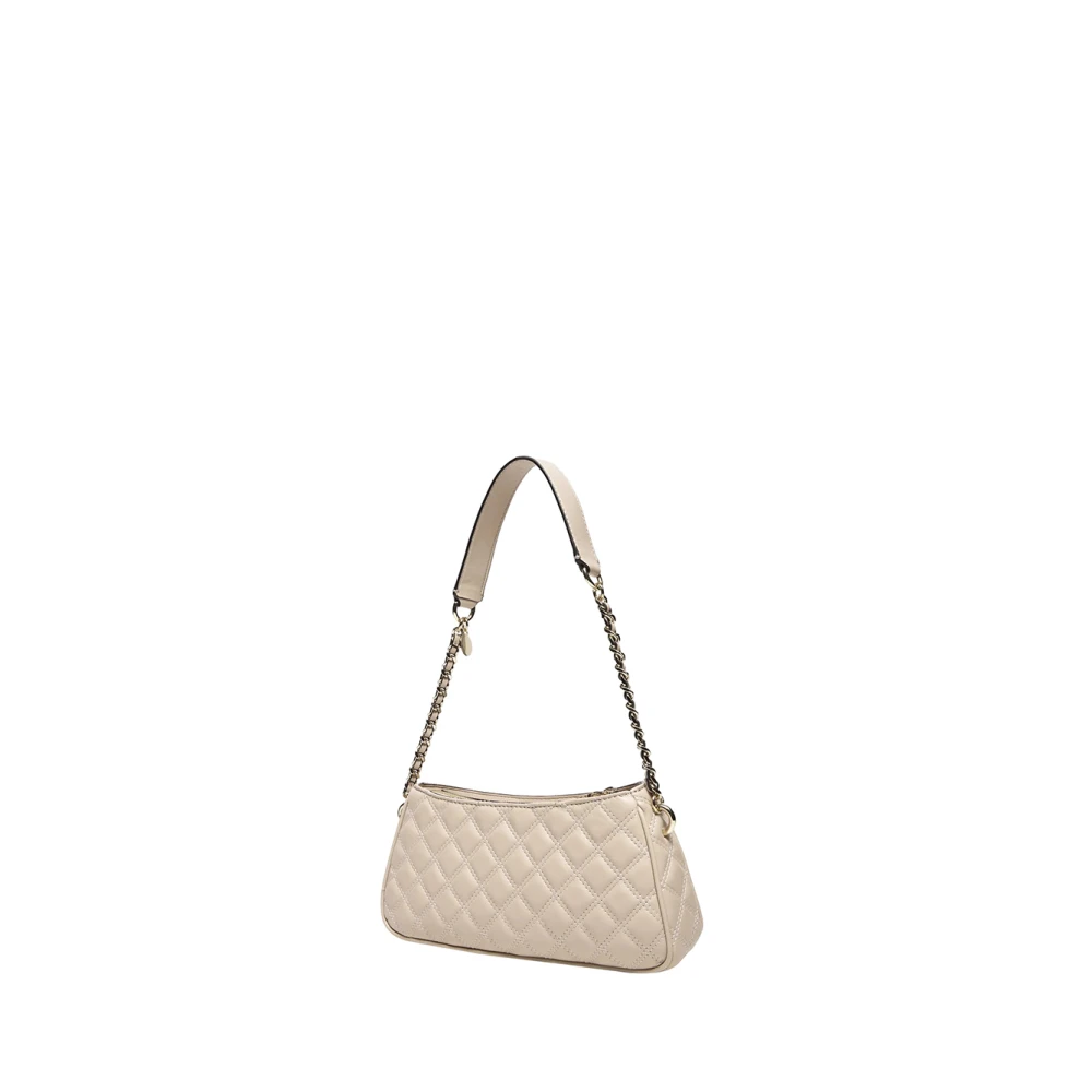 Guess Beige Schoudertas met Gouden Details Beige Dames