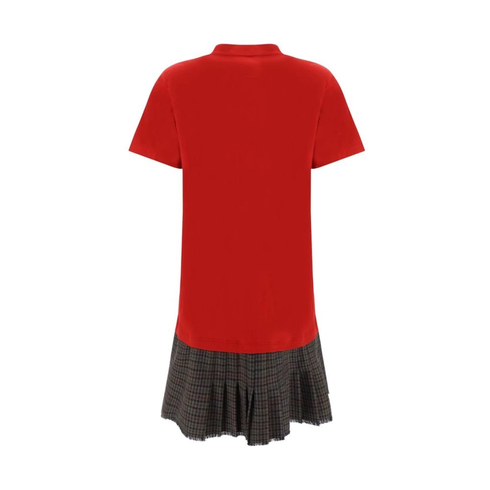 Balenciaga Houndstooth T-shirt Jurk Model Multicolor Dames