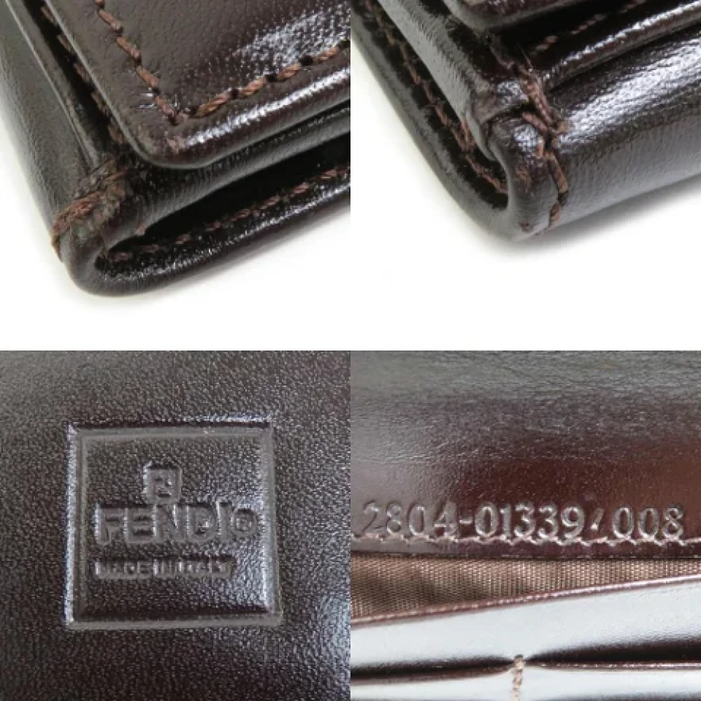 Fendi Vintage Pre-owned Canvas wallets Brown Dames