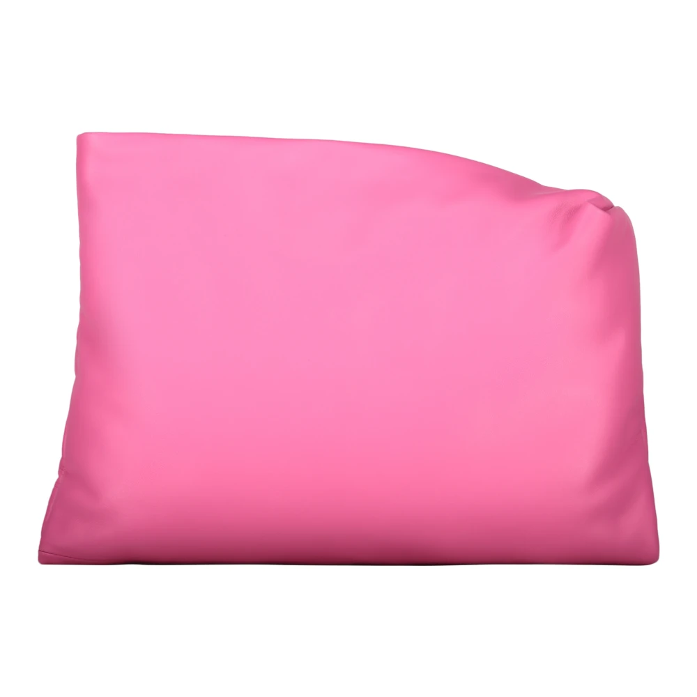 Ambush Luxe Leren Clutch Pink Dames