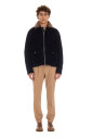 veste-bleue-a-zip-avec-col-shearling-detachable