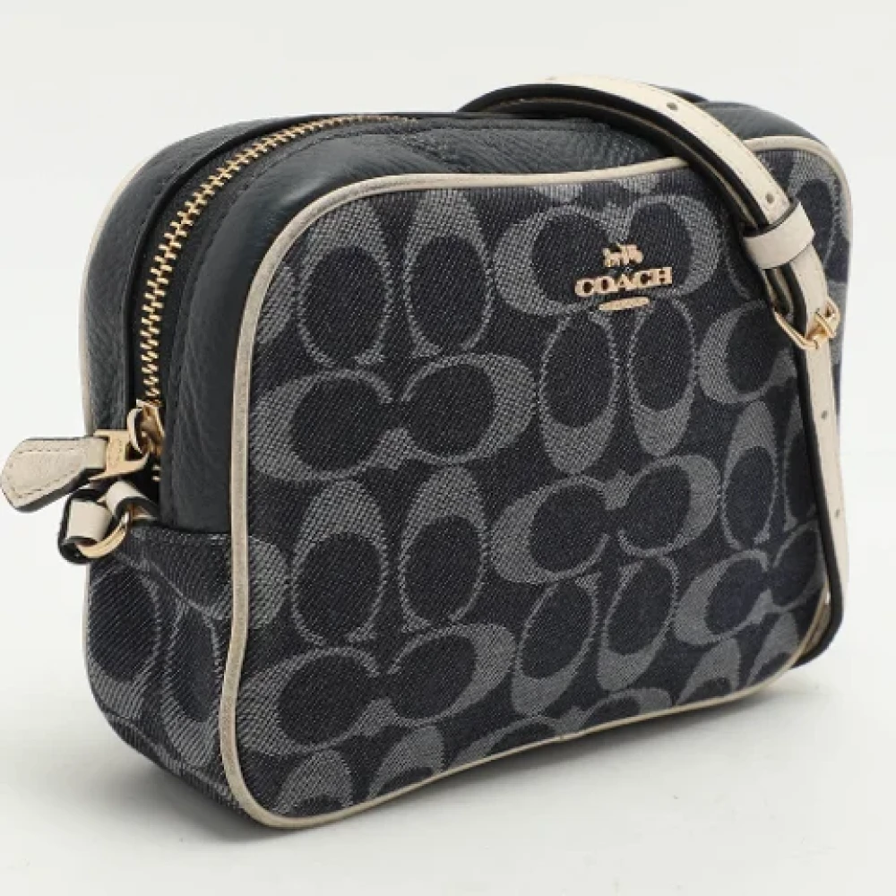 Coach Pre-owned Canvas shoulder-bags Blue Dames