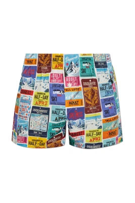 Bomullsboxers med tryck