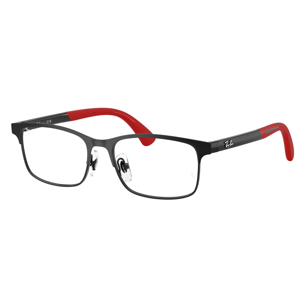 Ray-Ban Eyeglasses Kids Optics Kids Bio-Based - Black & Red Frame Clear Lenses Polarized 48-15, RB1061 - Image 4