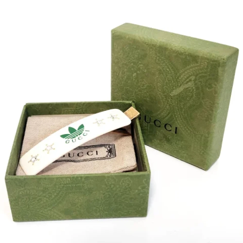 Gucci Vintage Pre-owned Metal hair-accessories Beige Dames