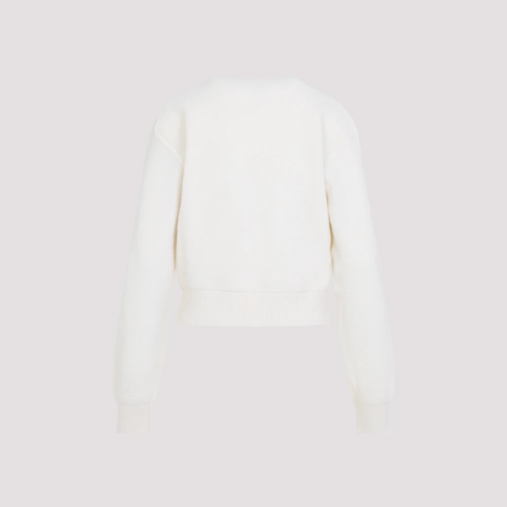 Loewe Anagram Sweater in Ecru Wit White Dames
