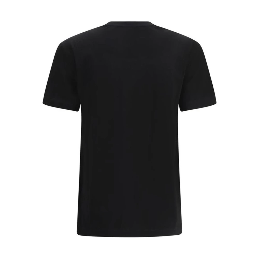 Fendi Monogram Embellished Cotton T-Shirt Black Dames