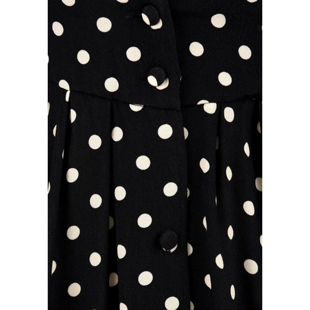 Mar De Margaritas Elegante Bloemen Maxi Jurk Black Dames