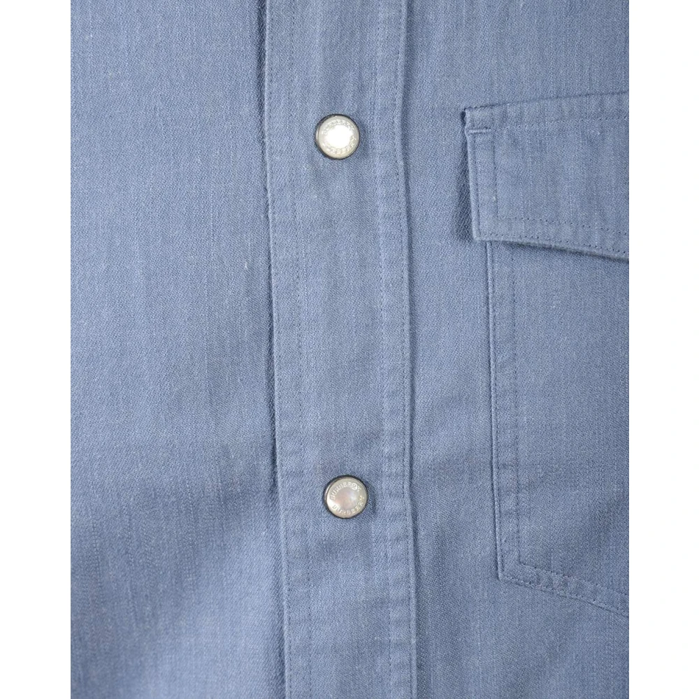 Burberry Boxstone Shirt voor Mannen Blue Heren