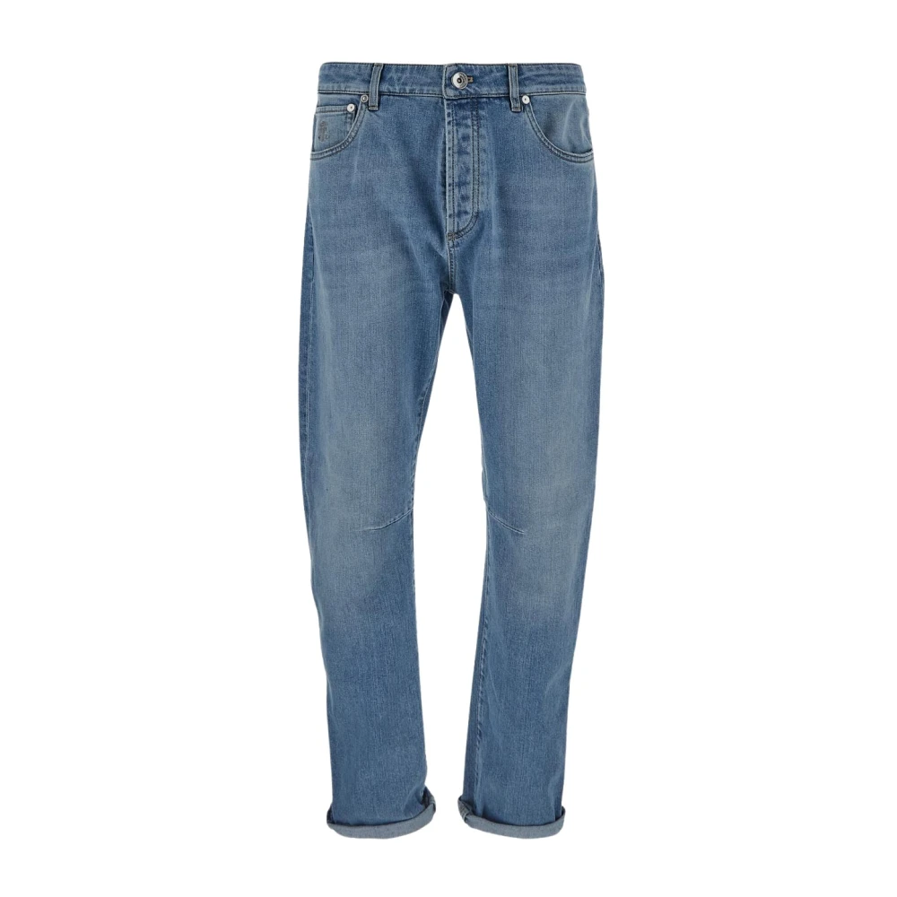 BRUNELLO CUCINELLI Slim Jeans van katoen Blue Heren