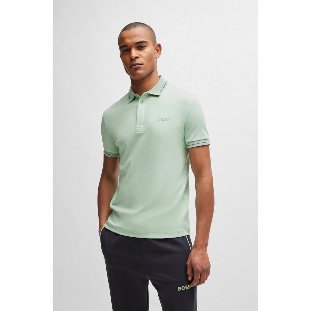 Boss Slim Fit Polo Shirt Green Heren