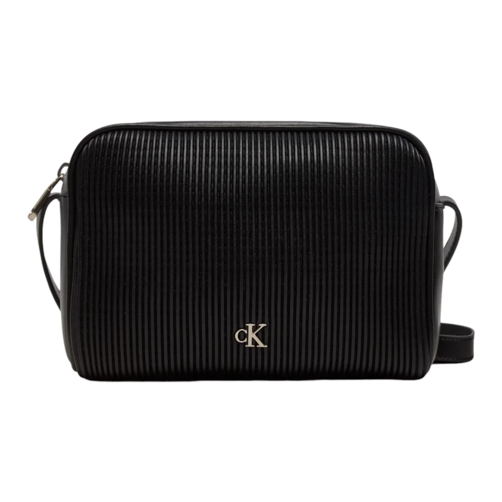 Calvin Klein Zwarte rits polyurethaan dames tas Black Dames