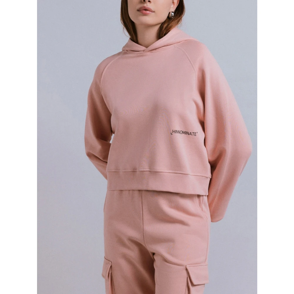 Hinnominate Roze hoodie met voorprint Pink Dames