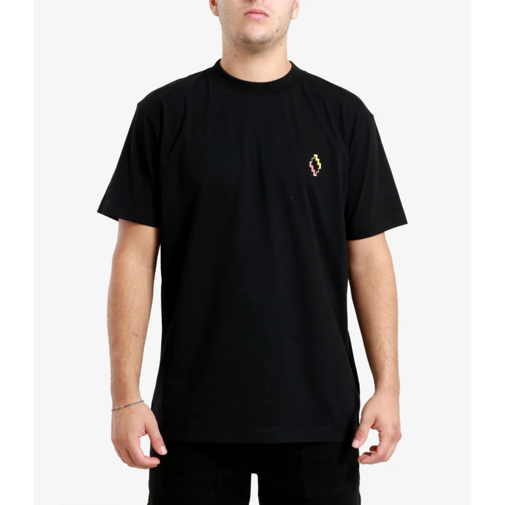 Marcelo Burlon Zwart T-shirt met Grafische Print en Logo Black Heren