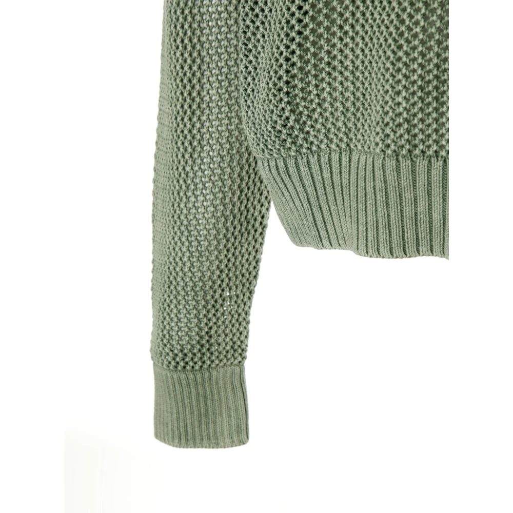 Represent Open Gauge Knit Sweater Green Heren