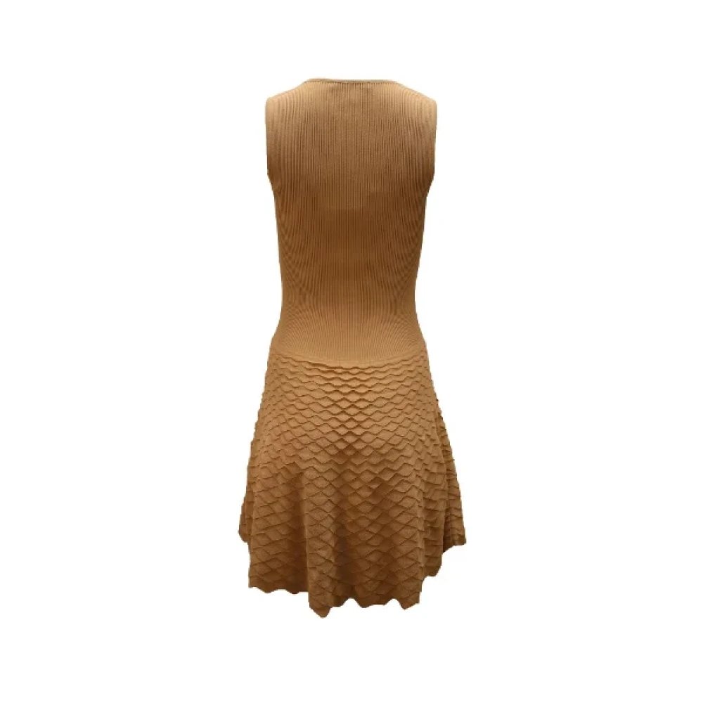 Alexander McQueen Pre-owned Fabric dresses Brown Dames