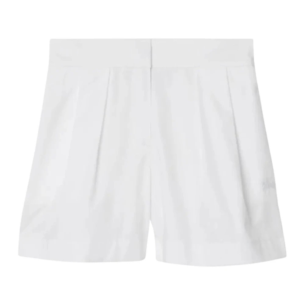 Burberry Vita Barn Bomull Twill Shorts White, Flicka