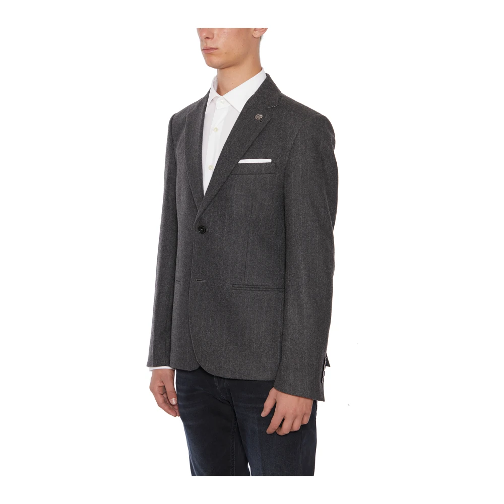 Daniele Alessandrini Moderne Single-Breasted Gilet Gray Heren