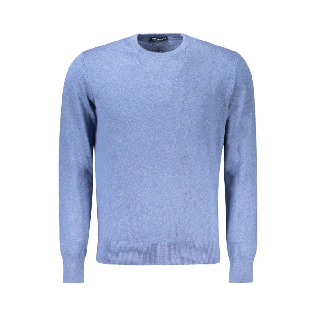 North Sails Men's Blue Round-Neck Knitwear, 2XL, Cotton Jumper