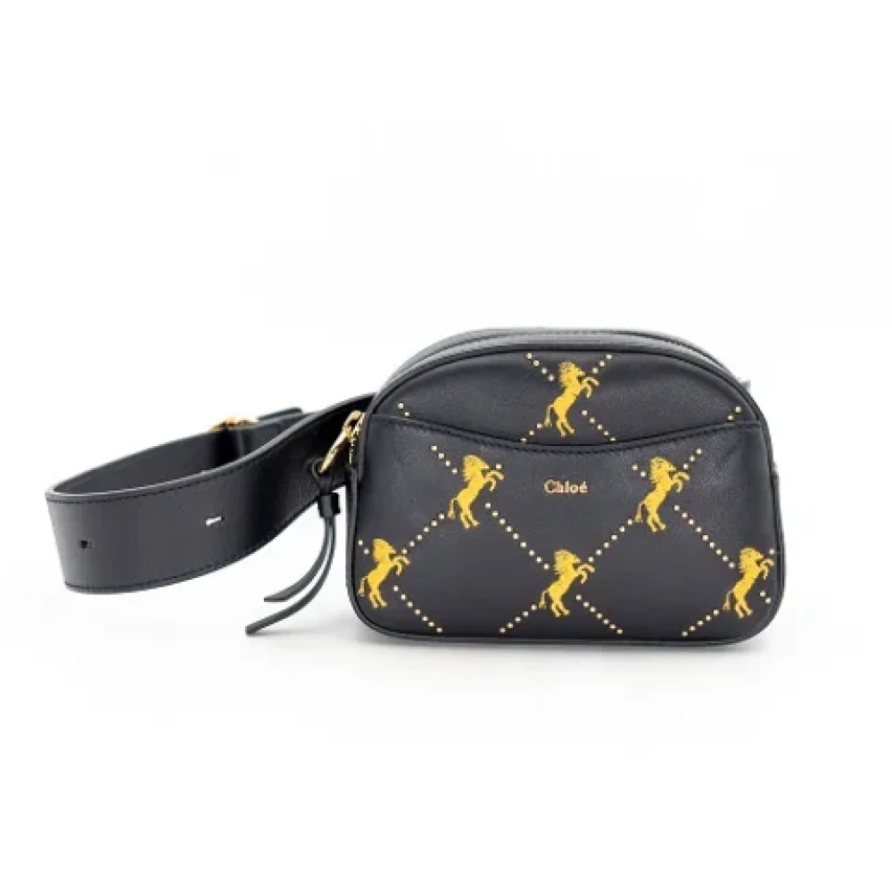 Chloé Leather shoulder-bags Blue Dames