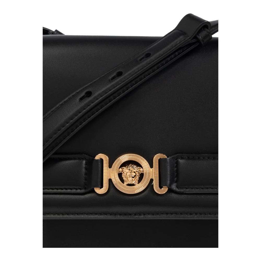 Versace Leren schoudertas Black Heren